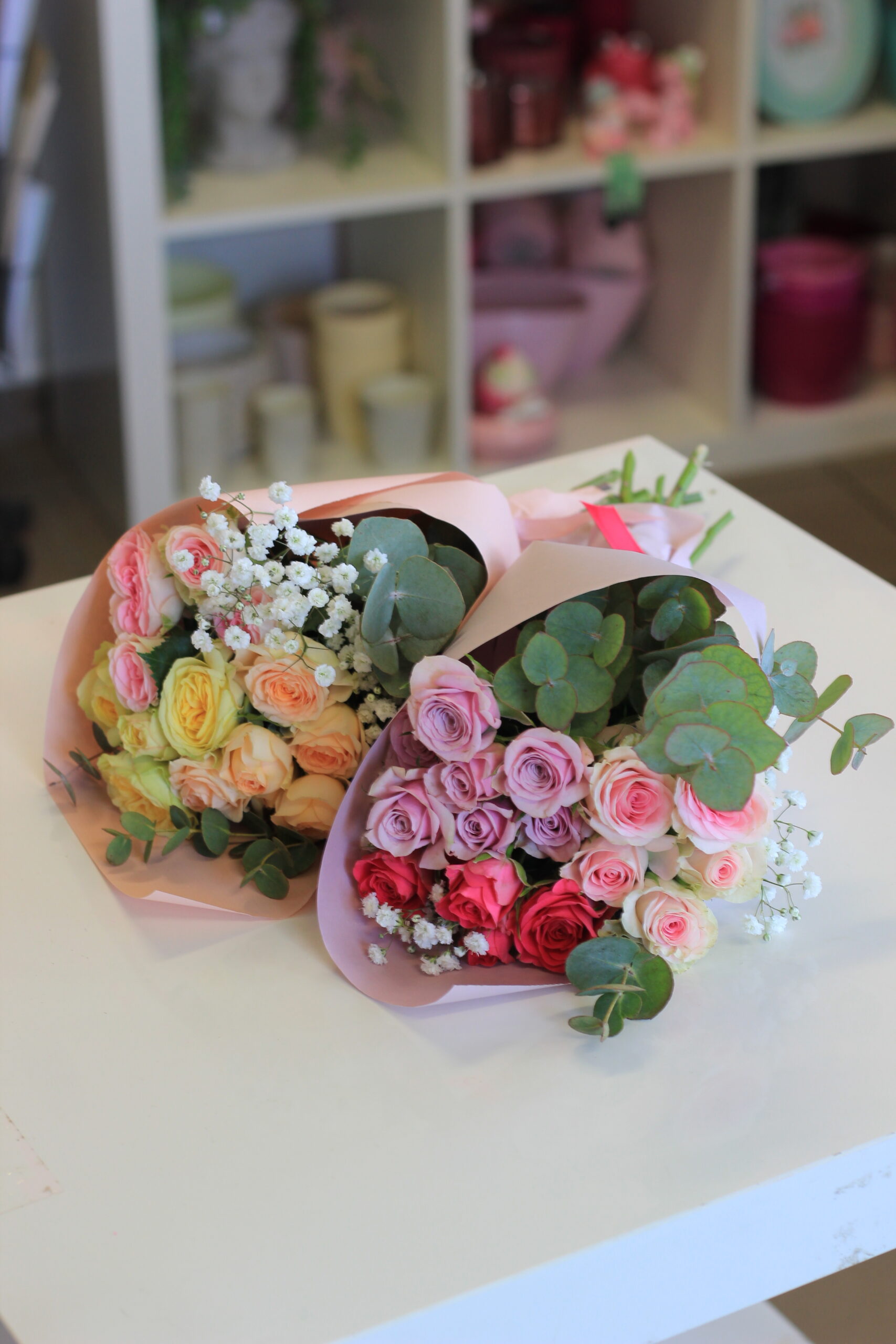 Csoportos rózsacsokor